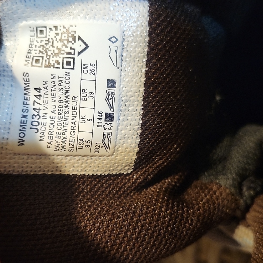 Merrell Brown and Tan Athletic Shoes with Ankle Support - Picture 3 of 3